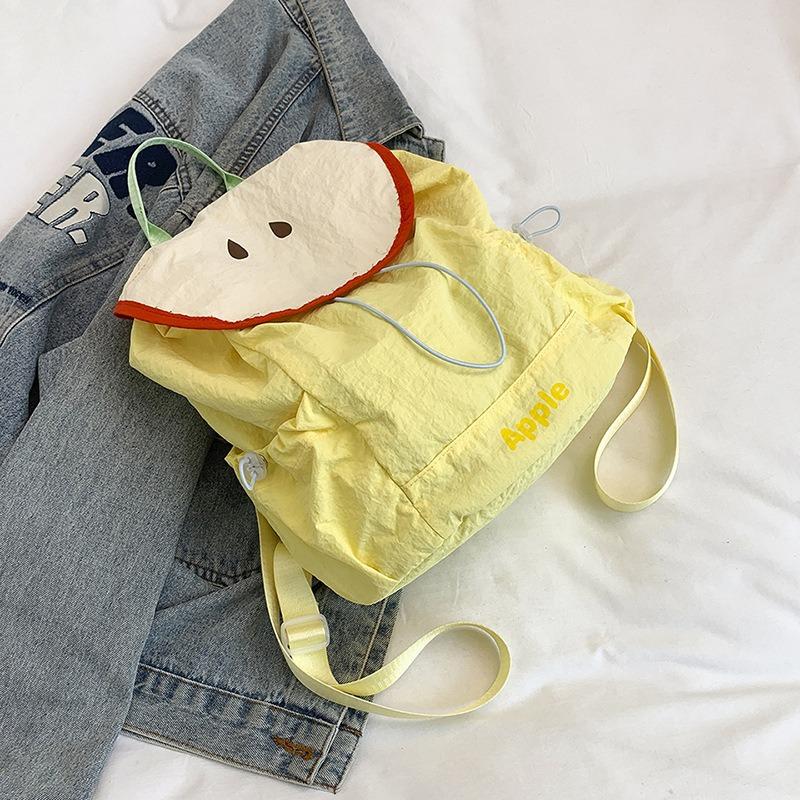 

High value cute women s bag summer new dopamine cartoon fruit small backpack casual versatile backpack жёлтый