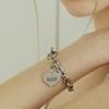 VVV Signature Logo Heart Chain Toggle Surgical Bracelet