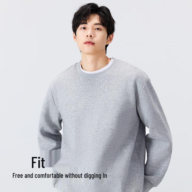 MINISO Men's Casual Round Neck Pullover Sweatshirt