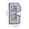 Funny Cow Print Long Wallet Fashion PU Leather Purse Card Holder for Women Daily Use