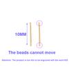 925 Silver 6/8/10MM Pole Length Gold Bead Mini Stud Earring For Women Fine Jewelry Piercing Ear bone Accessories