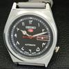 REFURBISHED VINTAGE SEIKO 5 AUTOMATIC JAPAN MENS BLACK DIAL WATCH A433585-2 R117-a433585