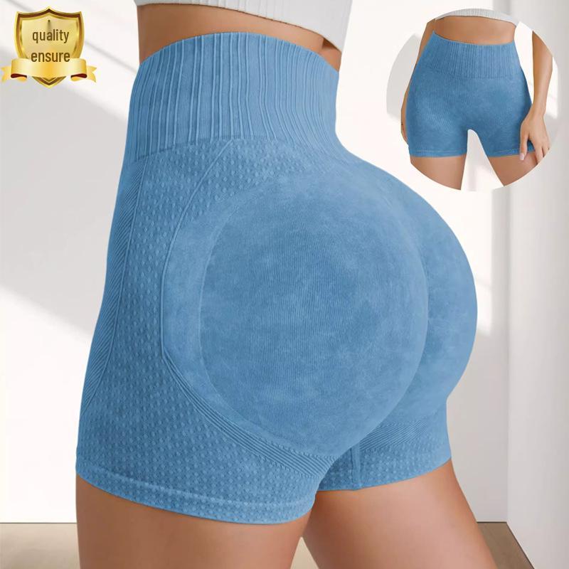 

Women s Seamless High-Waist Quick-Dry Peach Butt Yoga & Running Shorts Medium