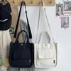 AIDUCHO Two-Way Mini Tote Bag, Dog Walking Bag, Lunch Bag, Large Capacity (Black)