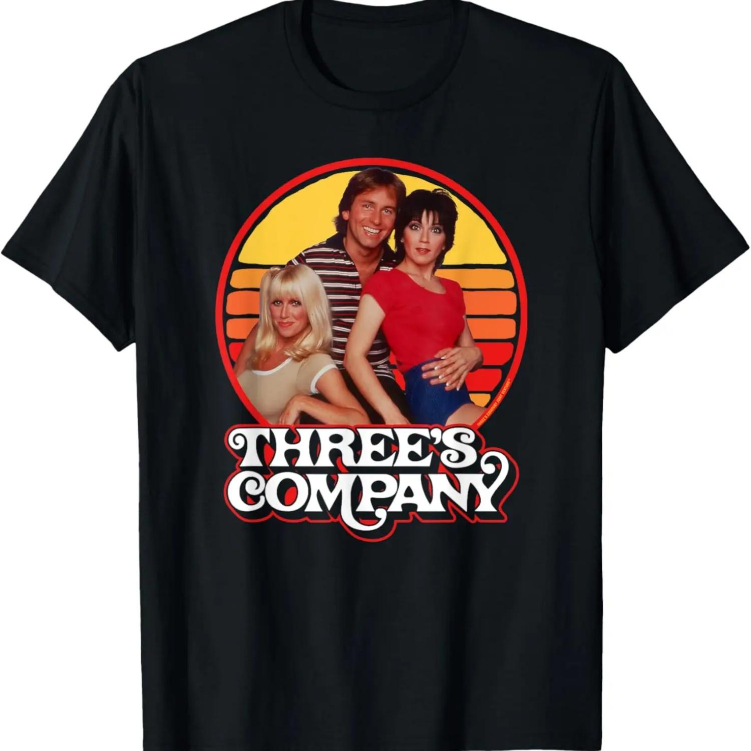 Three s Company Roommates & 1980 s Sunset T-Shirt XXXXXL чёрный
