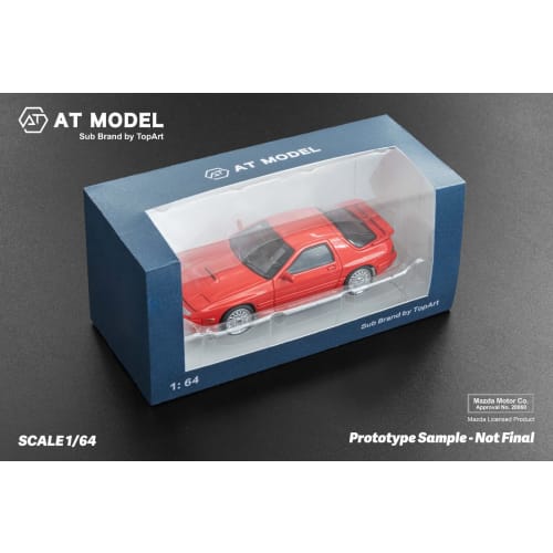 FREESTYLE AT MODEL 1/64 Scale Mazda RX-7 FC3S Infini Red Finished Product AT64003