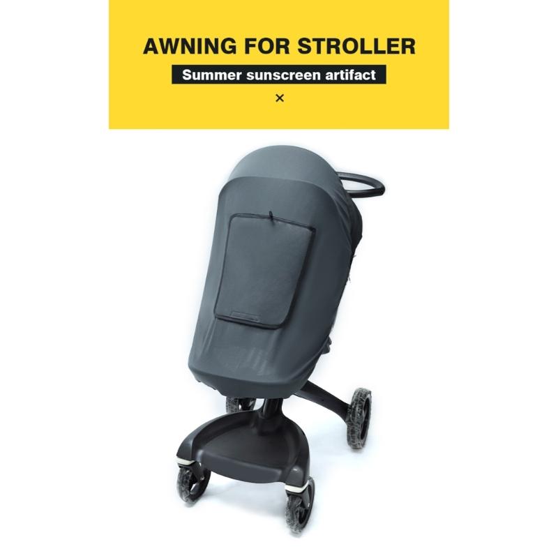 Baby Stroller Sun-Protection Cover UPF50+ UV Pram Sunshade Cover Elastic Stretchy Pushchair Sun Parasol Rainproof Cover