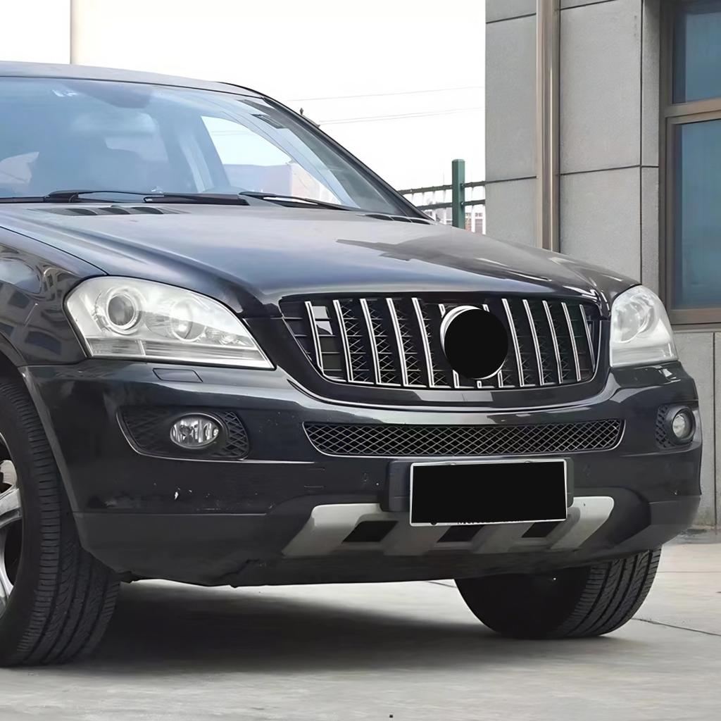Front Mask Grille Bumper Grill Hood Mesh Modification For Mercedes Benz ML W164 2005-2011 GT Diamond Style Tuning Accessories