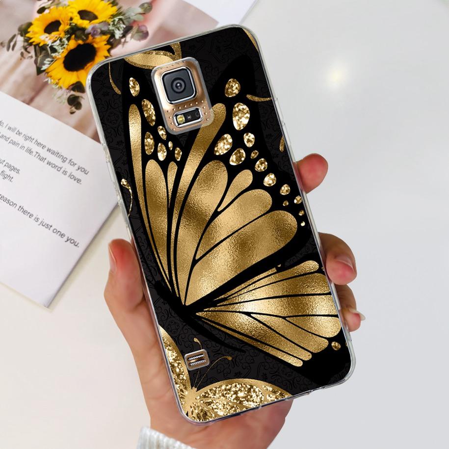 For Samsung Galaxy S5 Case G900F G900I i9600 S 5 Back Cover Cool Painted Soft Silicone Clear Phone Case For Samsung S5 Neo Coque