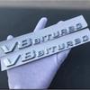 3D ABS V8 BITURBO Logo Letters Car Fender Side Emblem For Mercedes-Benz C63 W205 W204 E63 W213 W212 S63 W223 W222 Accessories