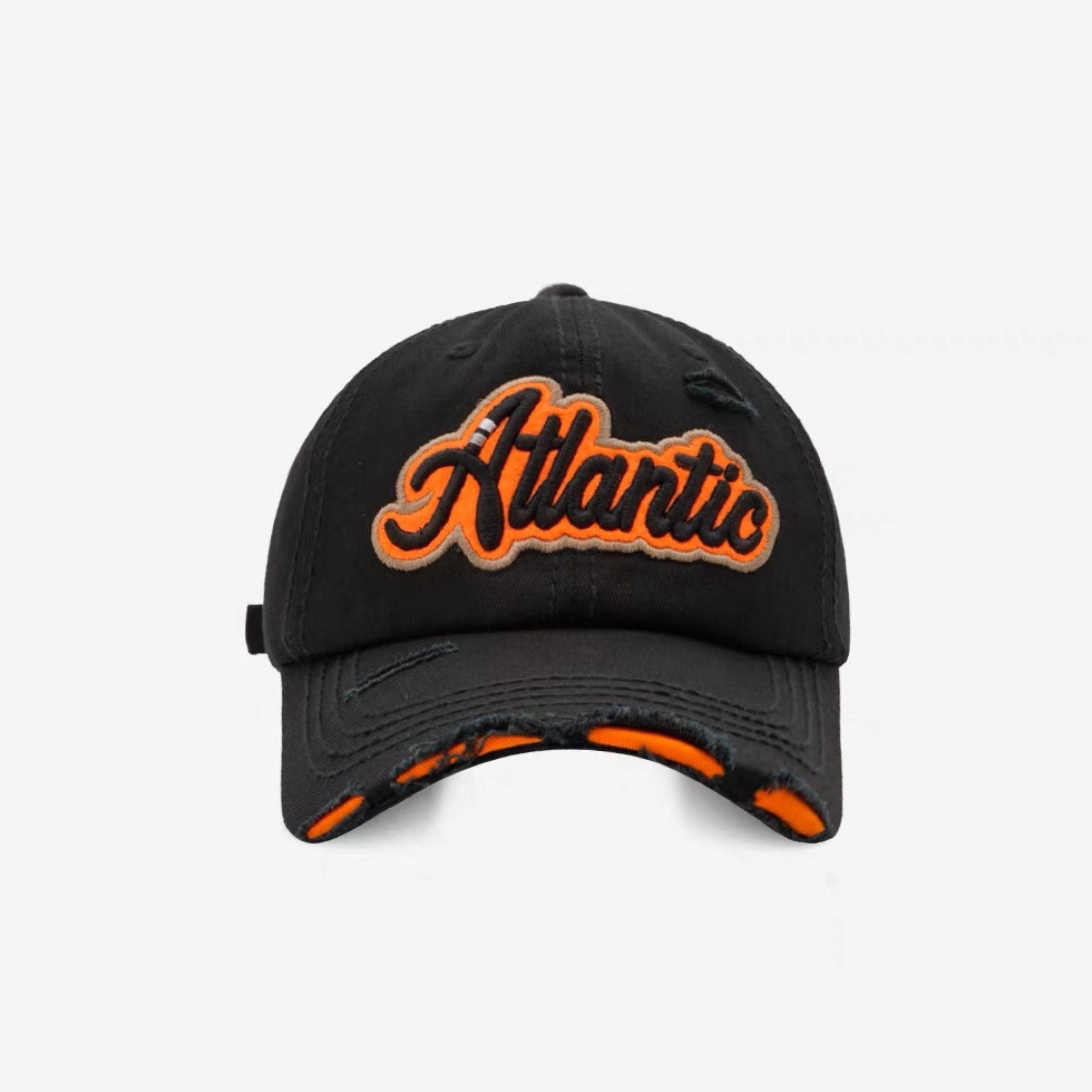 

Новая бейсболка с рваными дырками, выстиранная, из чистого хлопка, в стиле ретро, мужская и женская шляпа, бейсболка с вышивкой в виде букв, выражающая индивидуальность Adjustable