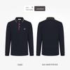 Goldlion GY Men's Long-Sleeve Solid Polo Sweatshirt