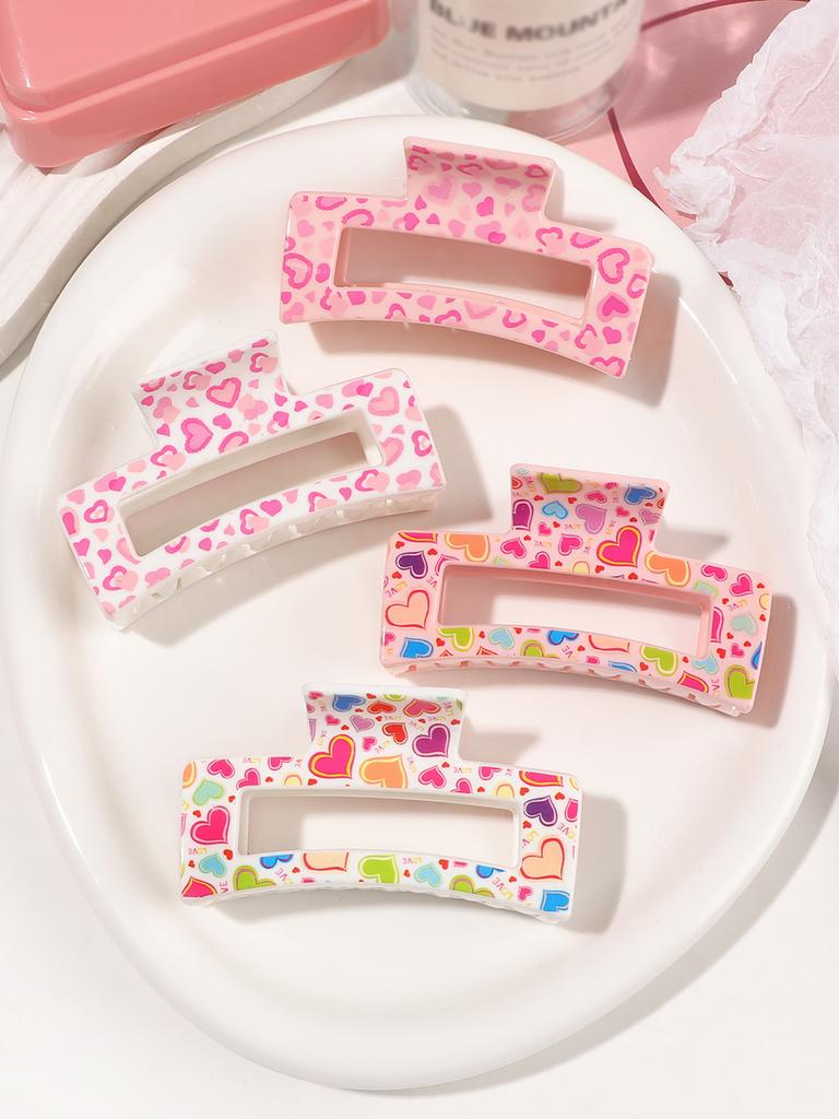 6 Pcs Banana Hair Claw Clips Nonslip Rectangle Jaw Clips For Thick Hairhair Accessories For Women Girls Gift Premium
