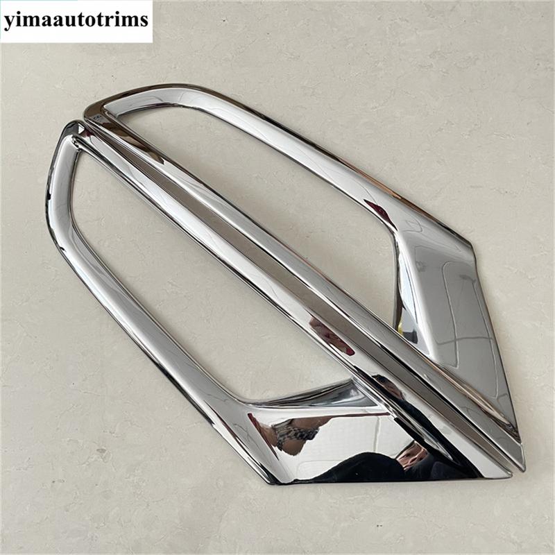 2 Stück Chrom Heckstoßstange Nebelscheinwerfer Licht Dekoration Rahmen Abdeckung Zierleiste Für Mazda CX-3 CX3 2015 - ABS Zubehör Exterieur Kit