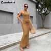 Neues gehäkeltes Fransen-Set Damen Ärmelloses High-Neck-Top + Bodycon-Langrock Zweiteiliges Outfit