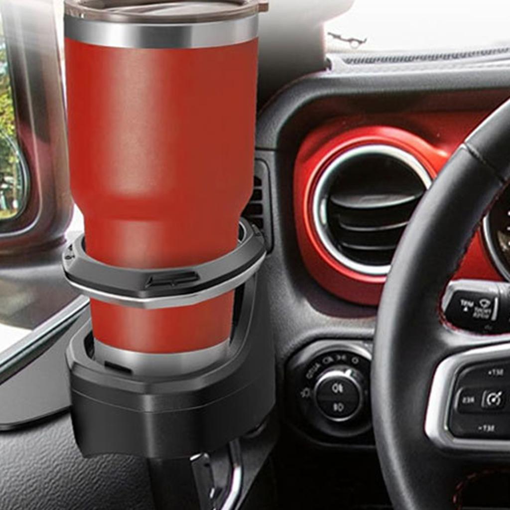 Car Cup Holder for Jeep Wrangler Gladiator Black Window Cup Holder Chrome Car Drink Mount Water Bottles Coffee Cups