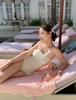 Korean-Inspired Solid Color Bikini Set & Cover-Up: Chic, Slimming, and Stylish Swimsuit for Women