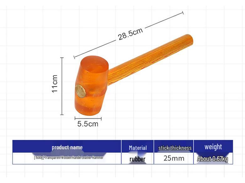 Multifunctional Soft Rubber Mallet for Tiling and Decoration