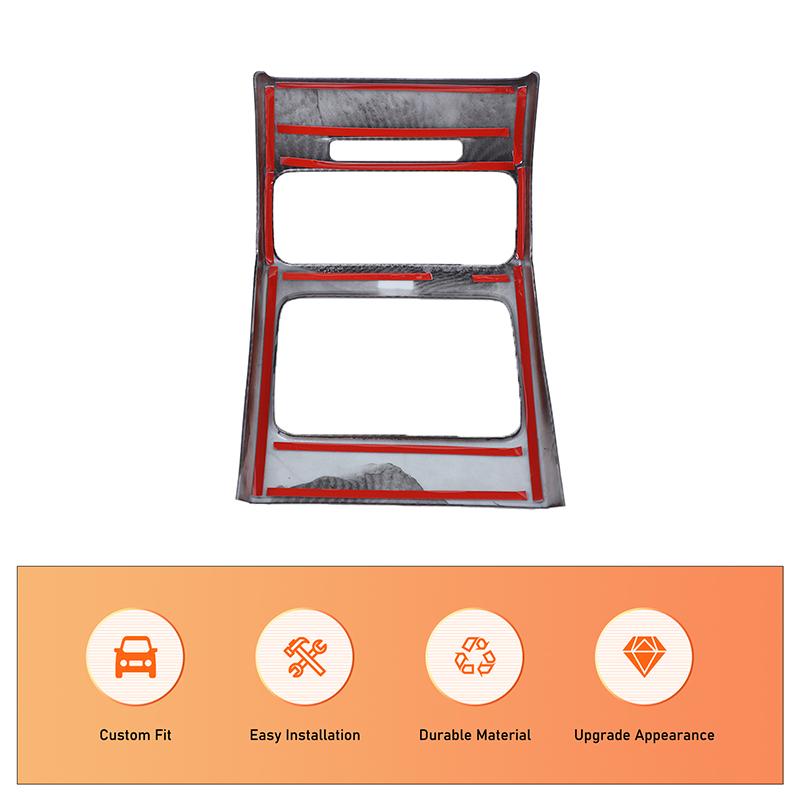 For Land Rover Discovery Sport 2024+  ABS carbon fiber Car Rear Air Outlet Anti Kick Cover Panel Decorative Sticker Accessories