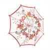 1pc New Lace Embroidered Sunshade Umbrella Rain Gear for Handmade Doll Accessories Kids Birthday Gift