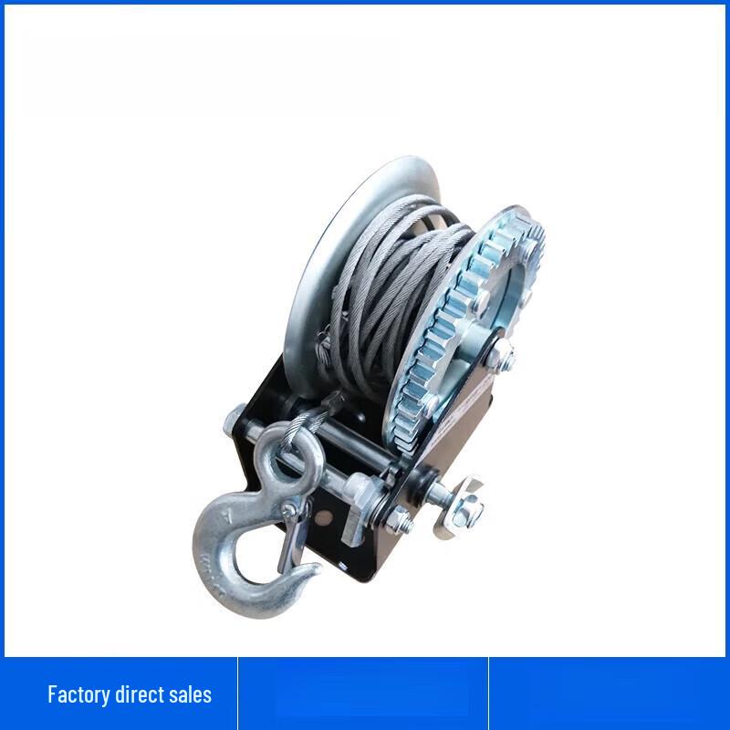 Jundingying 2000lb Hand Winch with 10m Steel Wire Rope