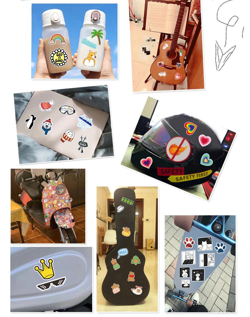 Cute Cartoon Animal Stickers (200 Sheets) for Kids: Waterproof Decorations for Journals, Planners, Cards, and Phone Cases