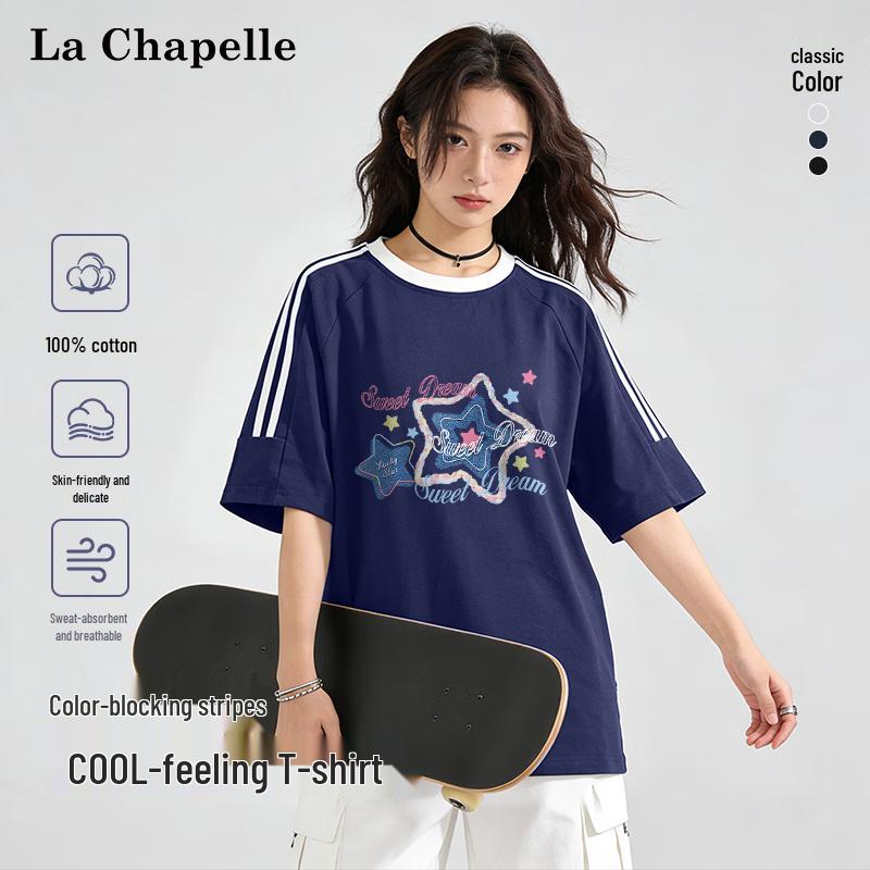 La Chapelle Women s Sweet Cotton Short-Sleeve T-Shirt 2XL