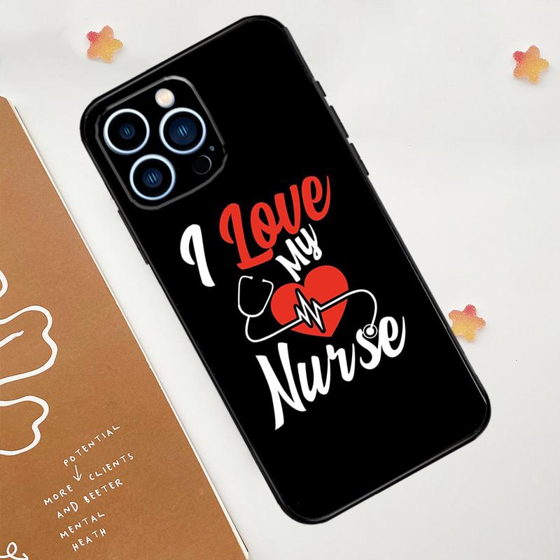 Nurse Medical Health Heart Phone Case For iPhone 17 Pro Max 11 14 15 16 Pro Max 12 13 mini 16 Plus 16e 17 Air Funda