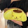 Cute Cartoon Pompompurin Pen Bag Kawaii Plush Pencil Box Lovely Student Stationery Case For Girls Cosmetics Storage Bags