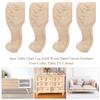 4PCS Carved Cabinet Feet Sofa Closet Coffee Table Foot Guesthouse Accessories for Hotel
