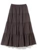 BEAMS Life Store by Beams Women's Indian Tiered Skirt (S-M) Ink Black