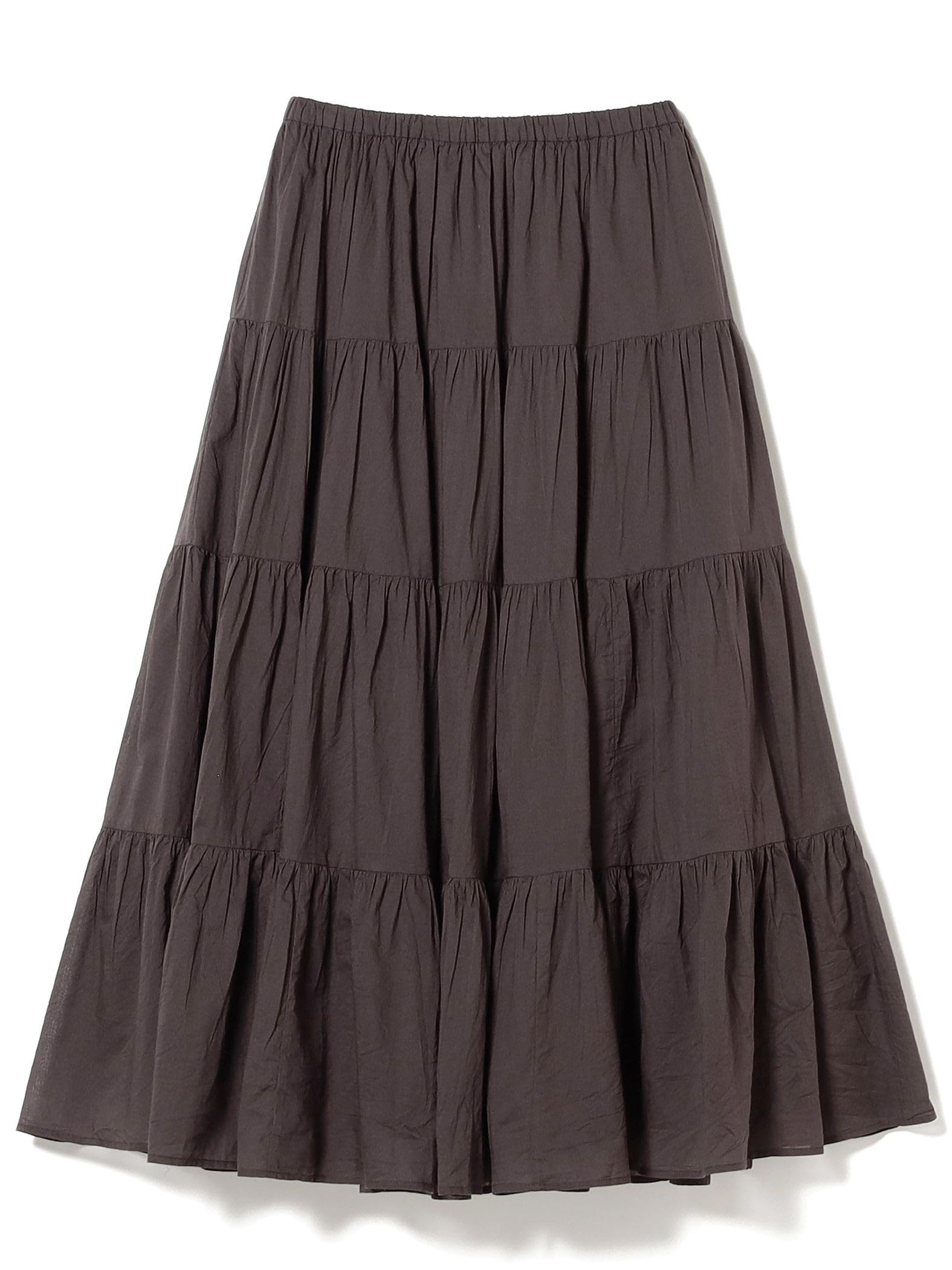 

BEAMS Life Store by Beams Women s Indian Tiered Skirt (S-M) Ink Black