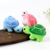 Adorable Plush Turtle Toy Stuffed Animal Soft Short Plush Green Pink Blue 10cm