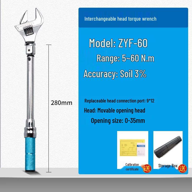 HEMUELE He Mu Replaceable Head Torque Wrench for Bicycle and Auto Repair