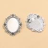 7 Styles 18x25mm Gem Brooch & Pendant Base Holder for DIY Accessories