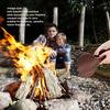 Black Brown Fireplace Bellows MDF Board Campfire Air Blower  Picnic Grilling Camping
