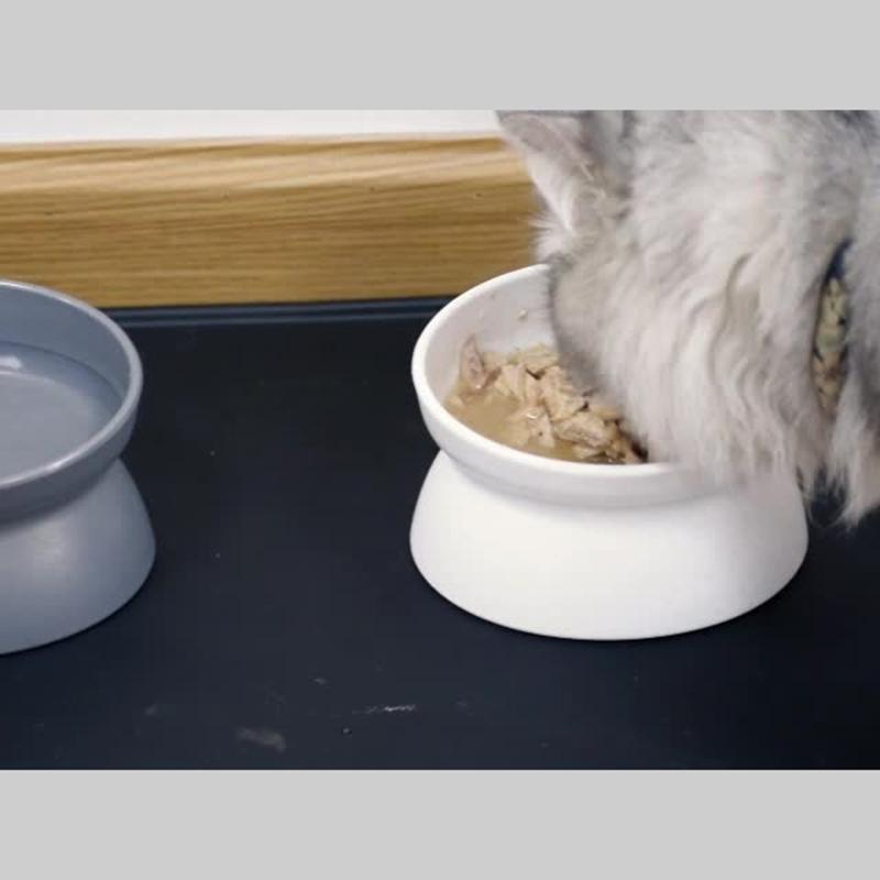 Elevated Non-Slip Pet Bowls For Cats Food Water Bowl Cats Bowl Pet Feeding Cats Dogs Feeder Neck Guard Stand