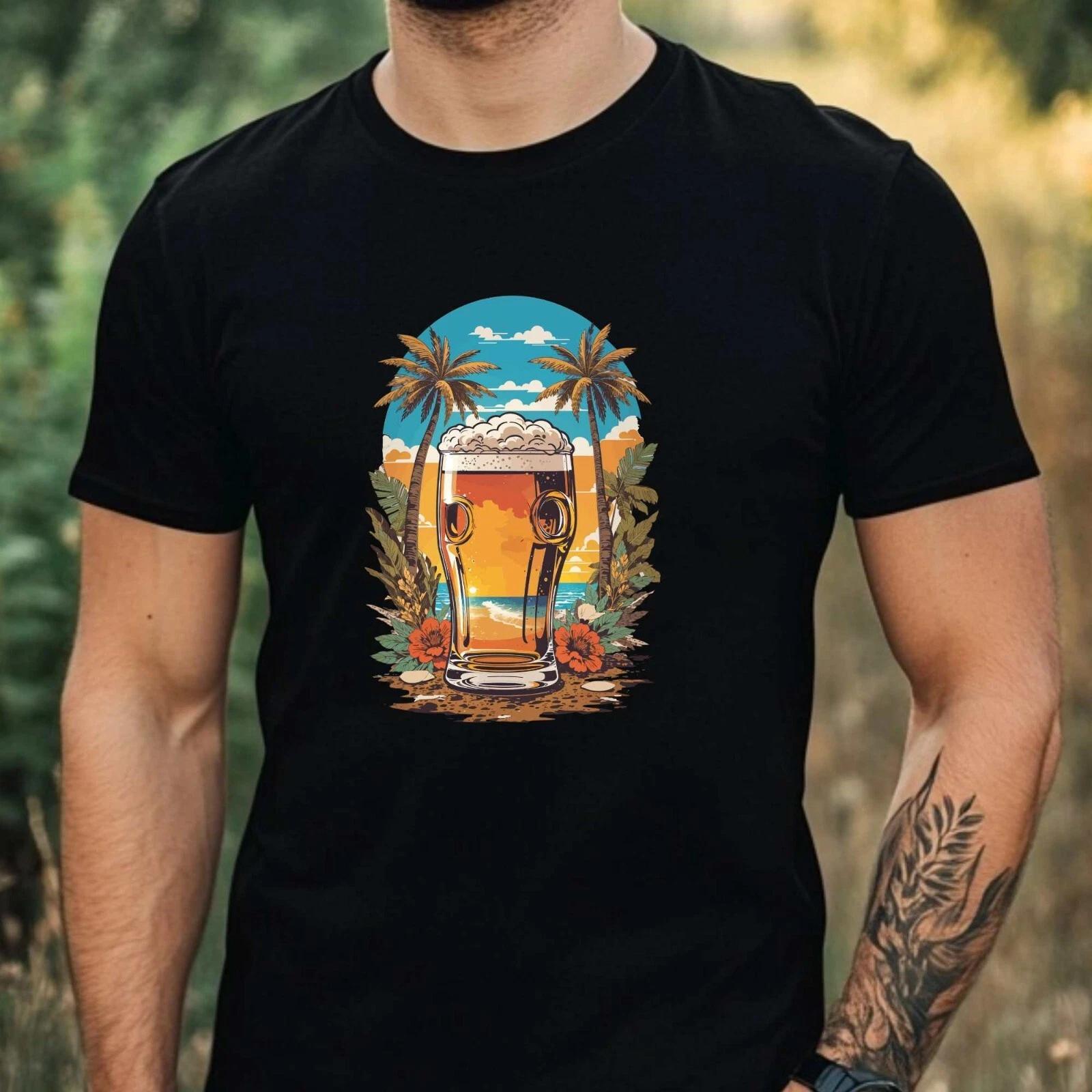 T-Shirt Herren Lustiges Bier Motiv Baumwolle Größe XS bis 5XL XXL
