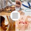 30 Stück Metall Seil Kordelstopper Röhrchen Perlen Legierung Zylinder Kordelstopper für Kordelzug Pullover Hüte Pflanzen Korb Lanyard DIY Makramee