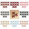 10Pcs/set Plaid Bow Christmas Plaid Bow Various Style Christmas Garland Accessories Christmas