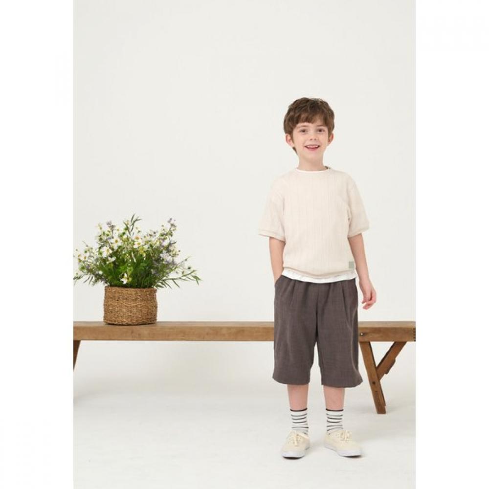 The Coffee Bean   Tea Leaf Brown Two Tone Shorts Bz21pt02bn