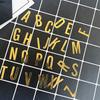 Golden 26 Letter Acrylic DIY Birthday Cake Decoration English Letter Wedding Party Supplies