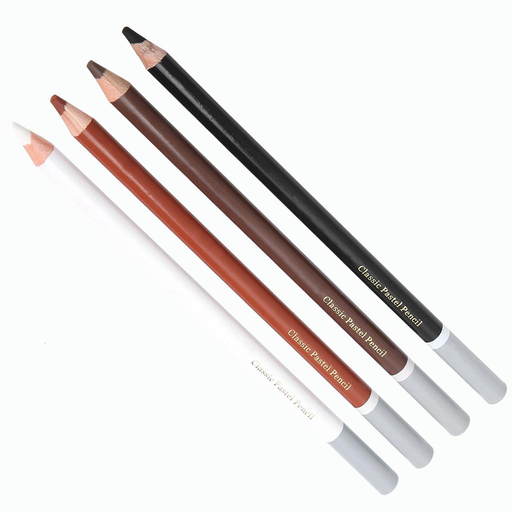 4PCS Charcoal Pencils Drawing Set Colour Pencils for Sketching Shading Beginners Artists Use