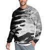 Men's Casual Fashion Printed Round Neck Pullover Sweatshirt