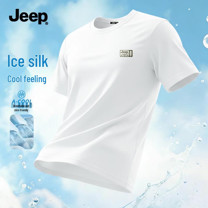 JEEP Men s Ice Silk Breathable Short Sleeve T-Shirt 3XL 2190₽