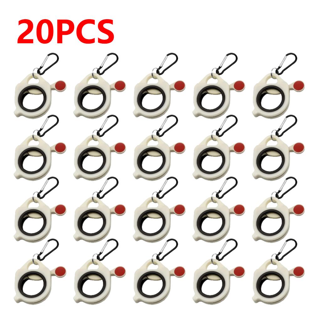 30-1PCS Fluorescent Cable Strap Organizer Storage Cable Tie Holder Portable Cable Tie Storage Tool Plastic Wire Tie Organizer