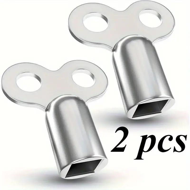 

2-Pack Zinc Alloy Radiator Key with EU Standard Threads, for Bleeding Air from Radiators & Heating Systems