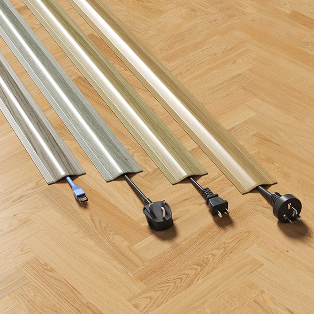 4,2/5,5M PVC-Kabelkabelabdeckung Boden für Kabel auf dem Boden Weiche Bodenkabelabdeckung Kabelverstecker Bodenkabelmanagement Kabelschutz