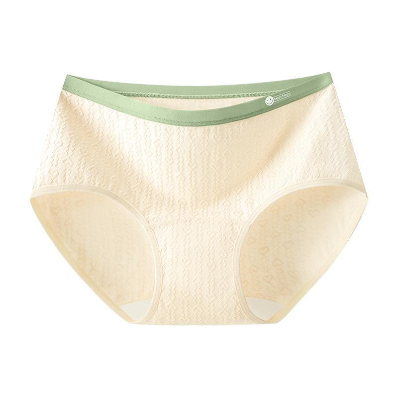 Women Spring and Autumn Cotton Love Breathable Antibacterial Extended Crotch Underwear