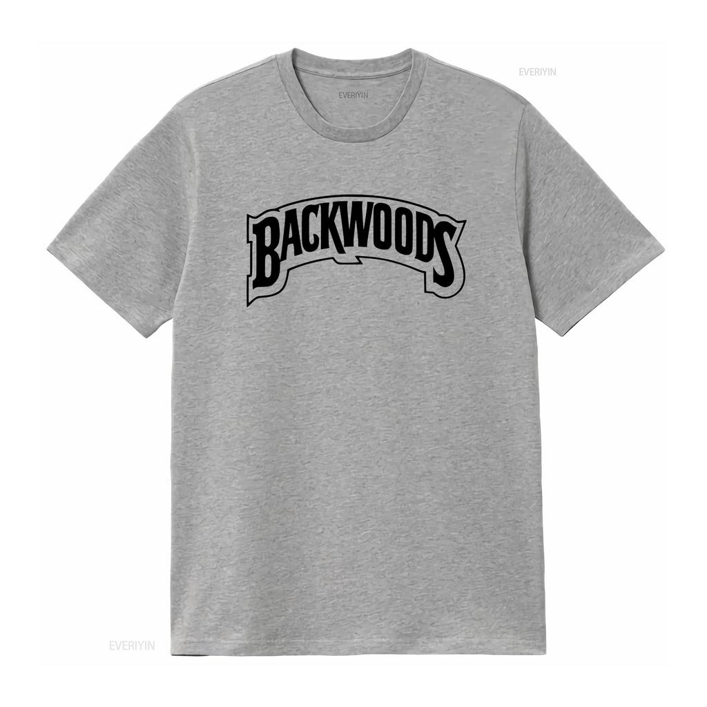 BACKWOODS T Shirt Vintage Washed Fashion Top For Everyday Wear Streetwear Graphic Stretched Casual Versatile Comfortable